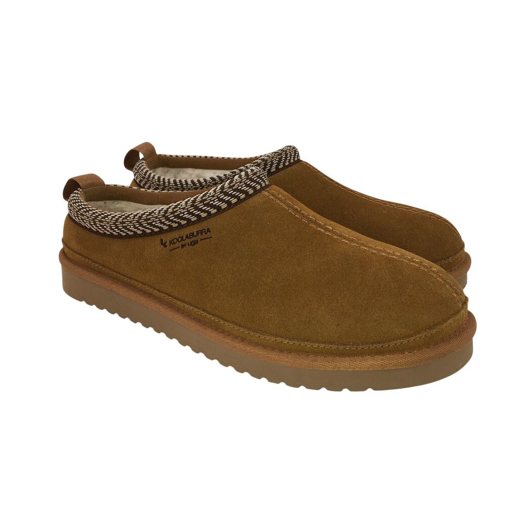 Koolaburra by UGG Burree Platform Slipper Shoe Womens 10 Suede Cozy Chestnut